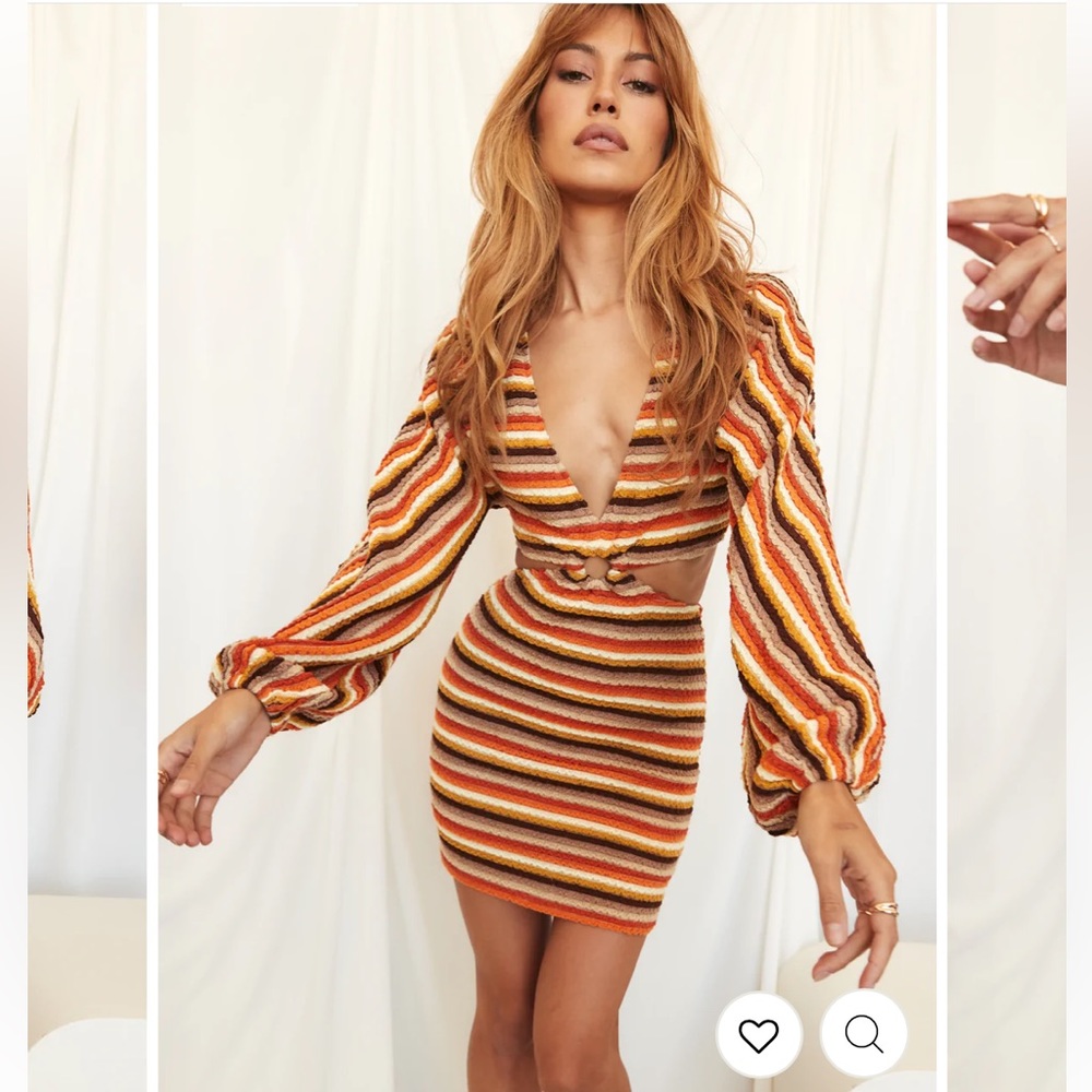 12th Tribe open back open sides retro disco dress